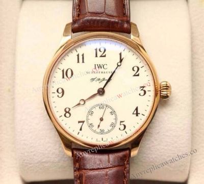 IWC Schaffhausen  Brown Leather Automatic Watch